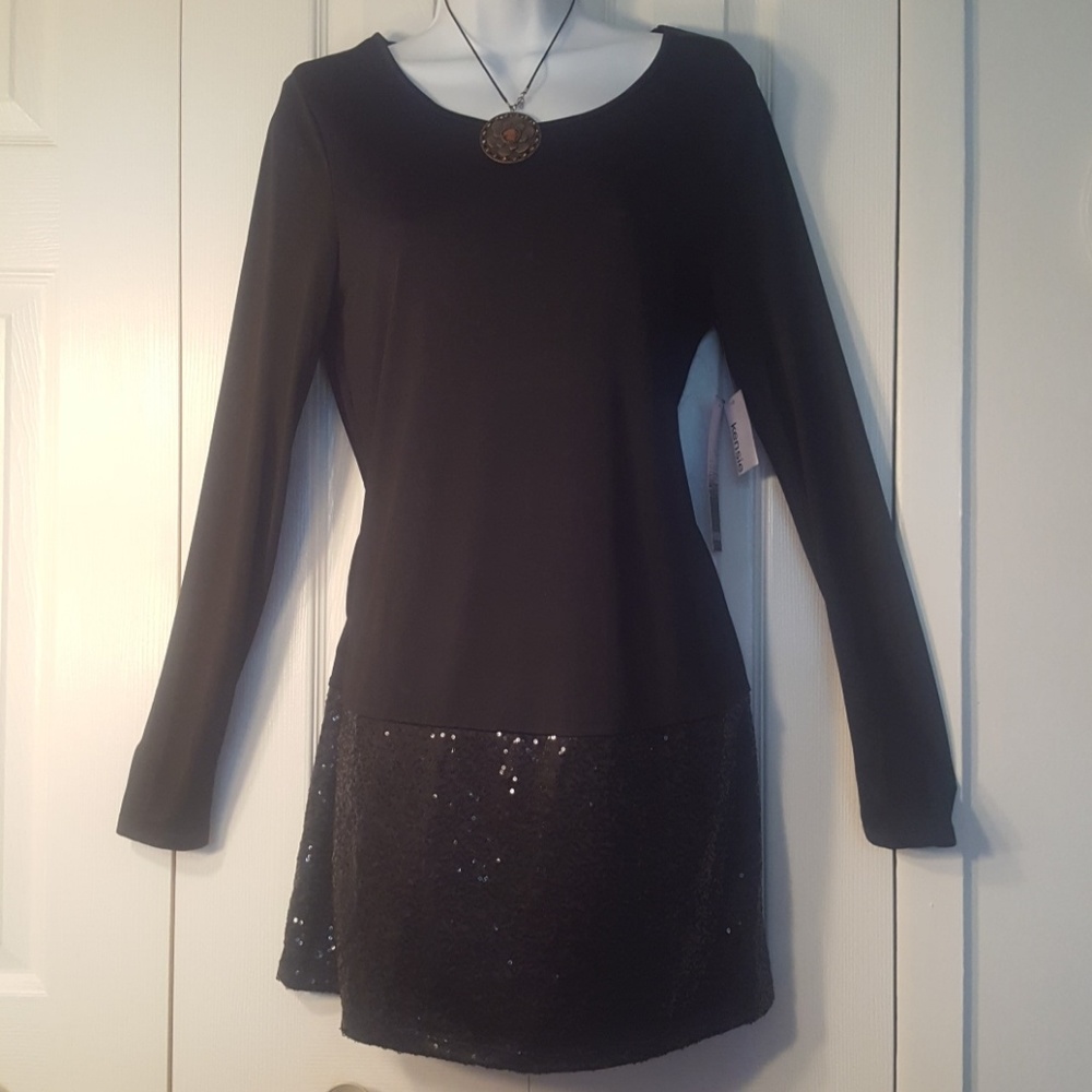 NEW. BLACK DRESS.